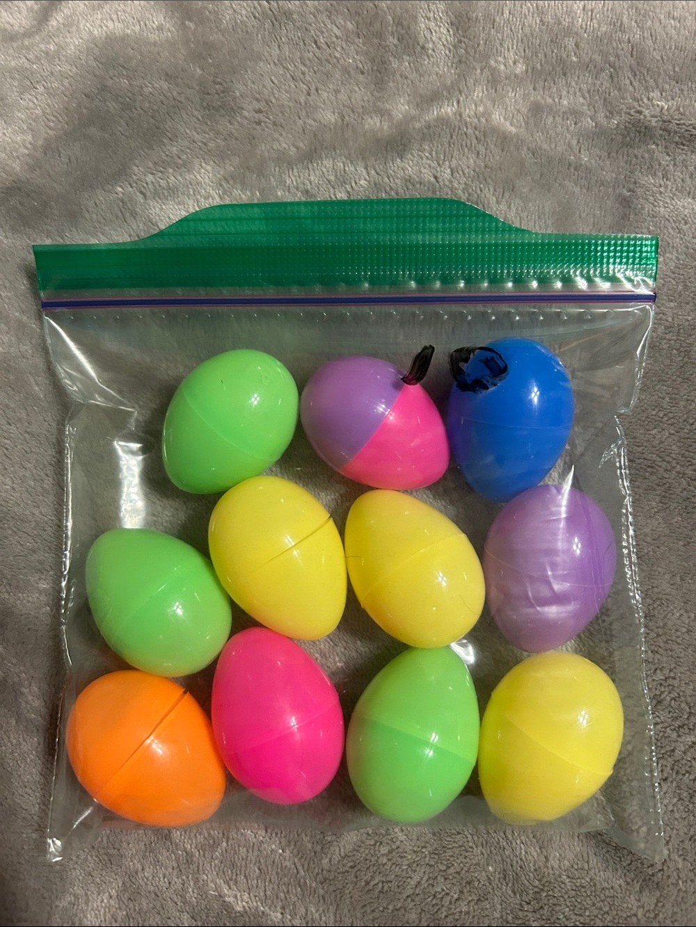 Mini Plastic Easter Eggs - Bright Multicolor Set